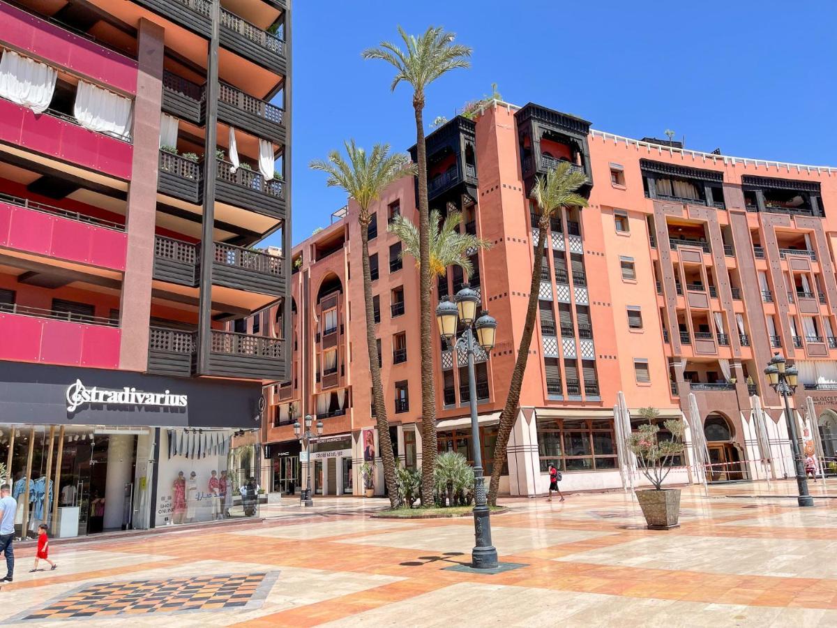 Appartement Haut Standing Gueliz Plaza Avec Vue 마라케시 외부 사진