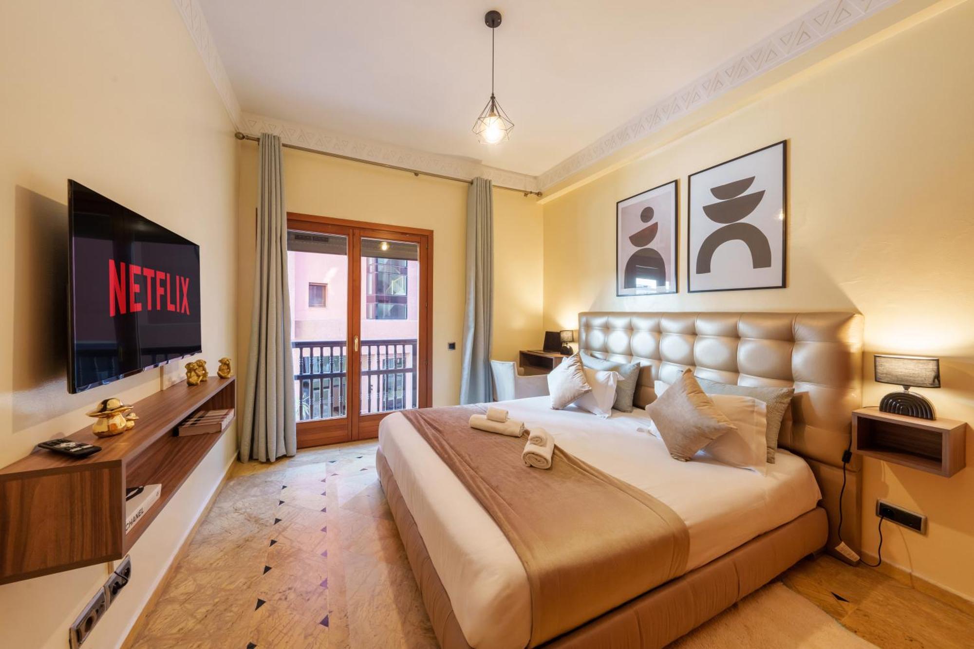 Appartement Haut Standing Gueliz Plaza Avec Vue 마라케시 외부 사진