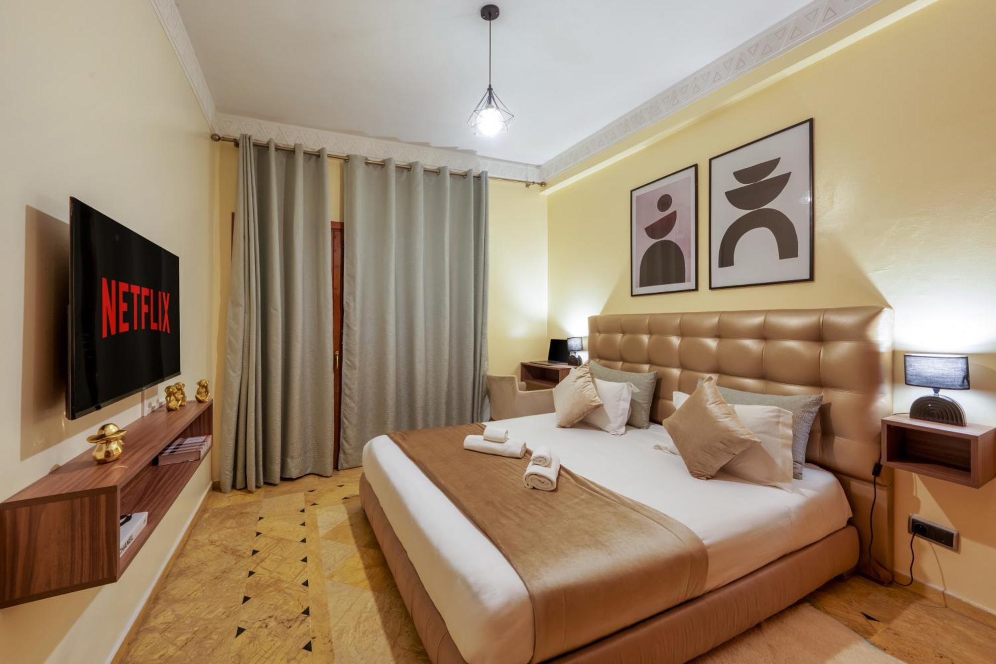 Appartement Haut Standing Gueliz Plaza Avec Vue 마라케시 외부 사진