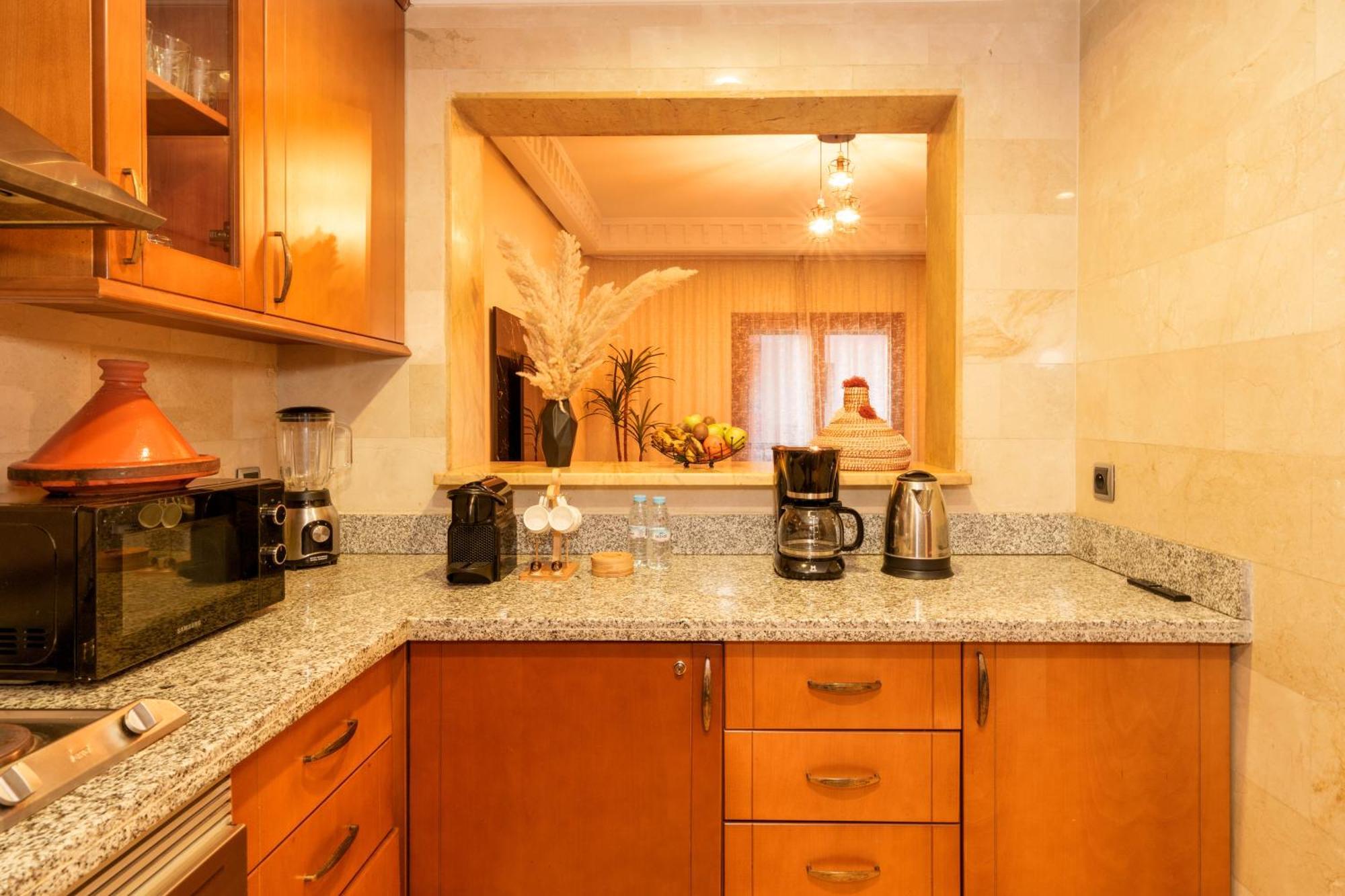 Appartement Haut Standing Gueliz Plaza Avec Vue 마라케시 외부 사진