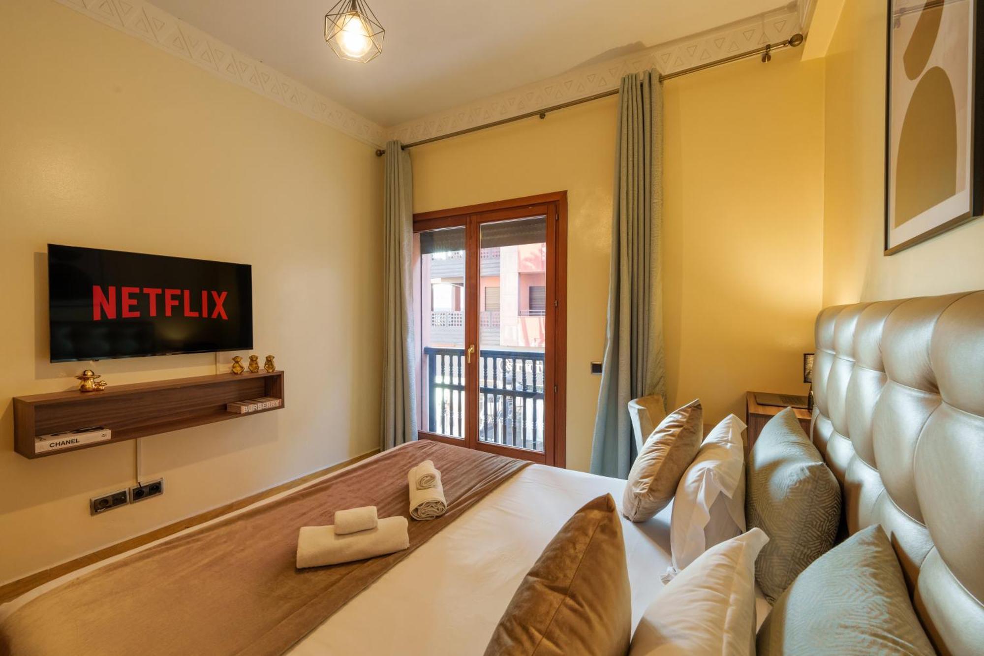 Appartement Haut Standing Gueliz Plaza Avec Vue 마라케시 외부 사진